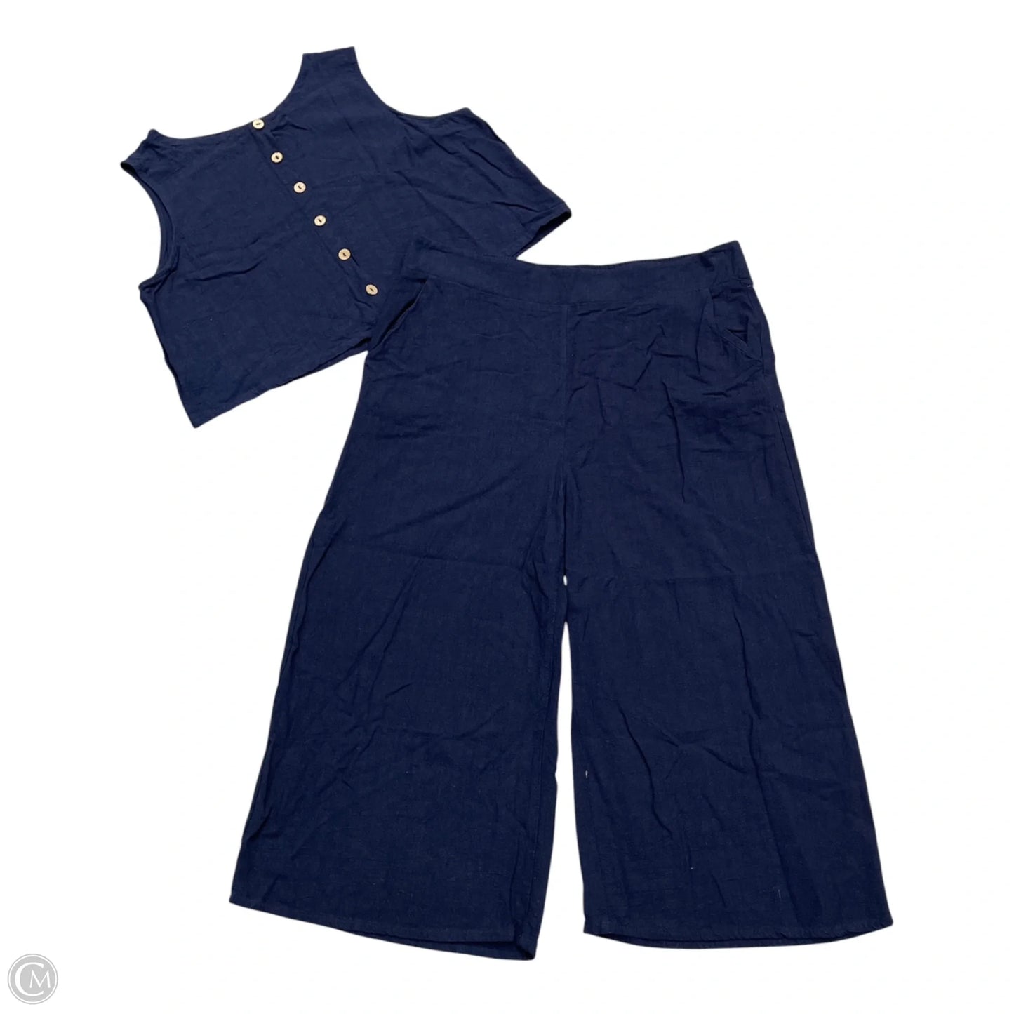Pants Set 2pc By Anrabess In Navy, Size: Xl