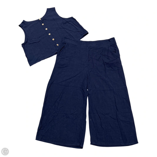 Pants Set 2pc By Anrabess In Navy, Size: Xl