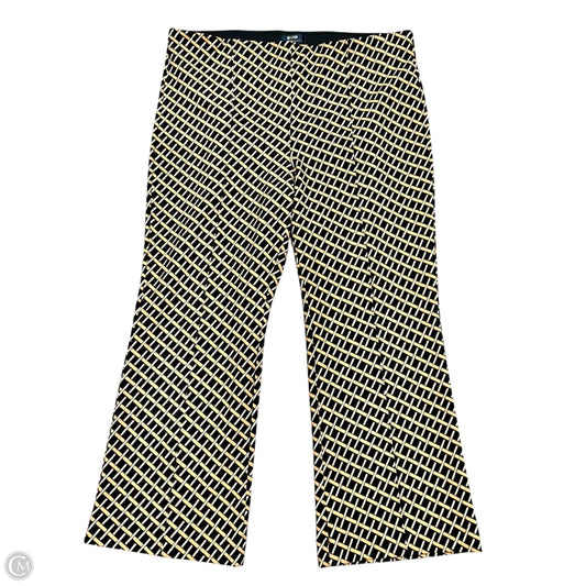 Pants Wide Leg By Maeve In Black & Tan, Size: L