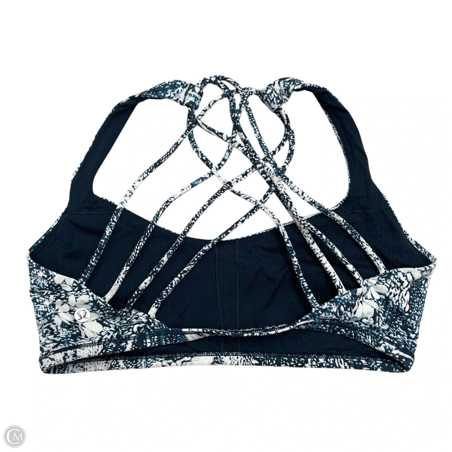 Athletic Bra By Lululemon In Blue & White, Size: M
