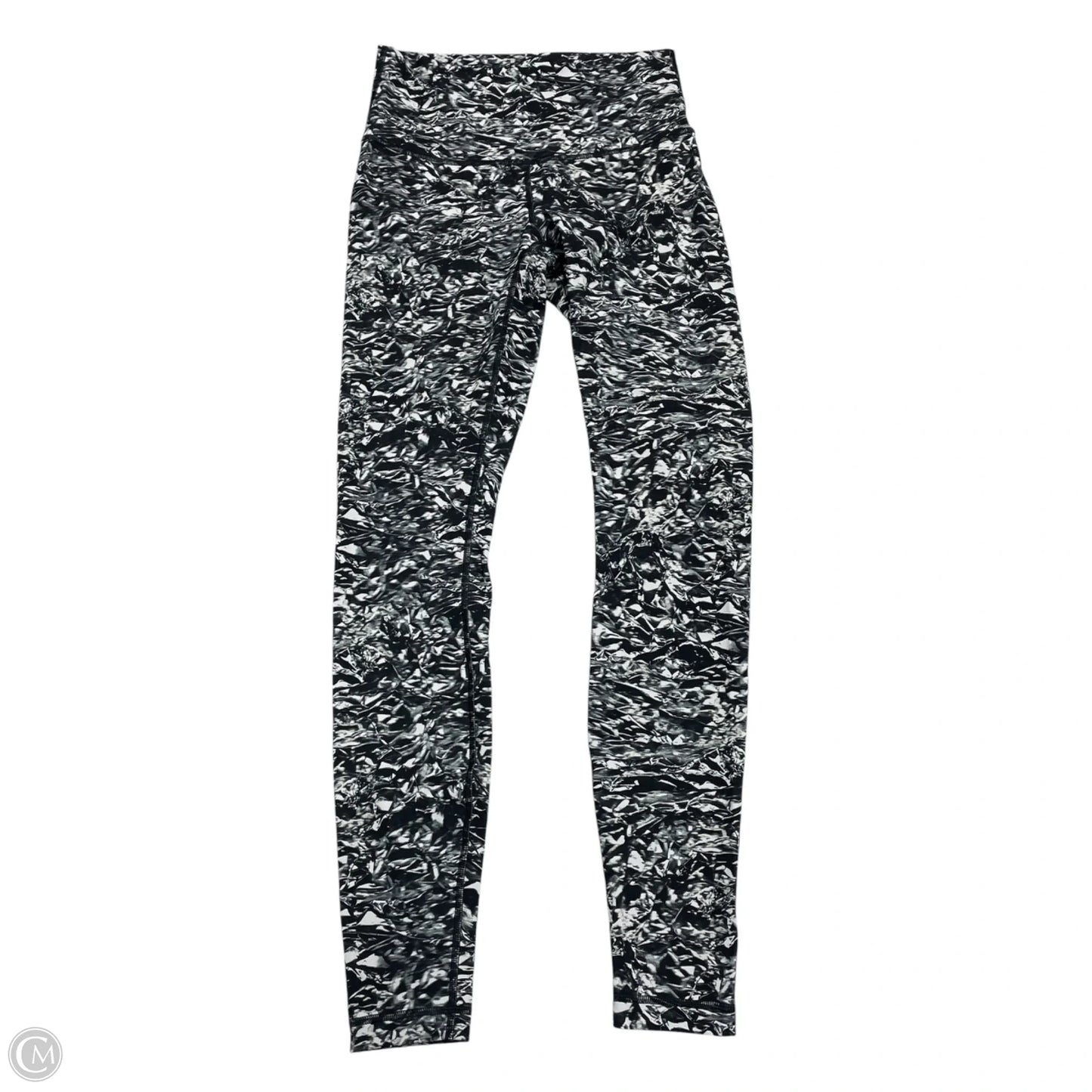 Athletic Leggings By Lululemon In Black & White, Size: S