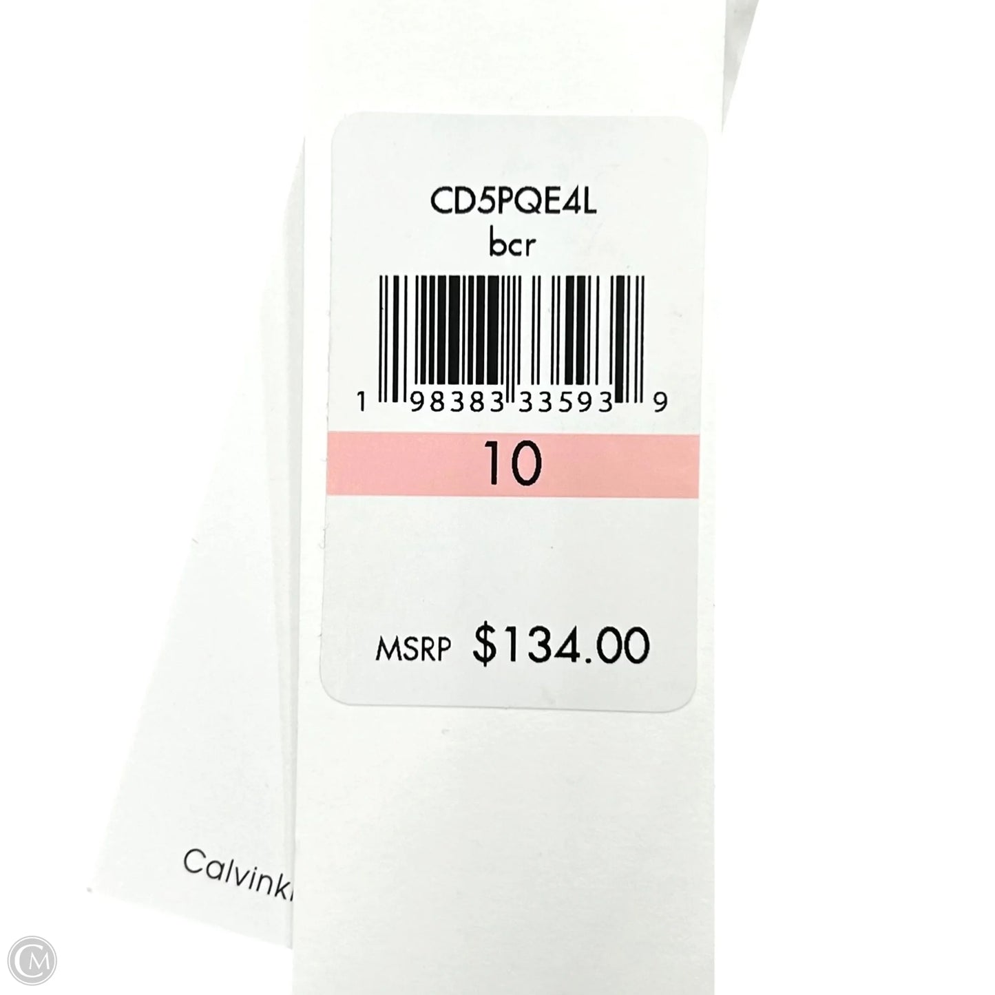 Dress Casual Midi By Calvin Klein In Black & White, Size: M