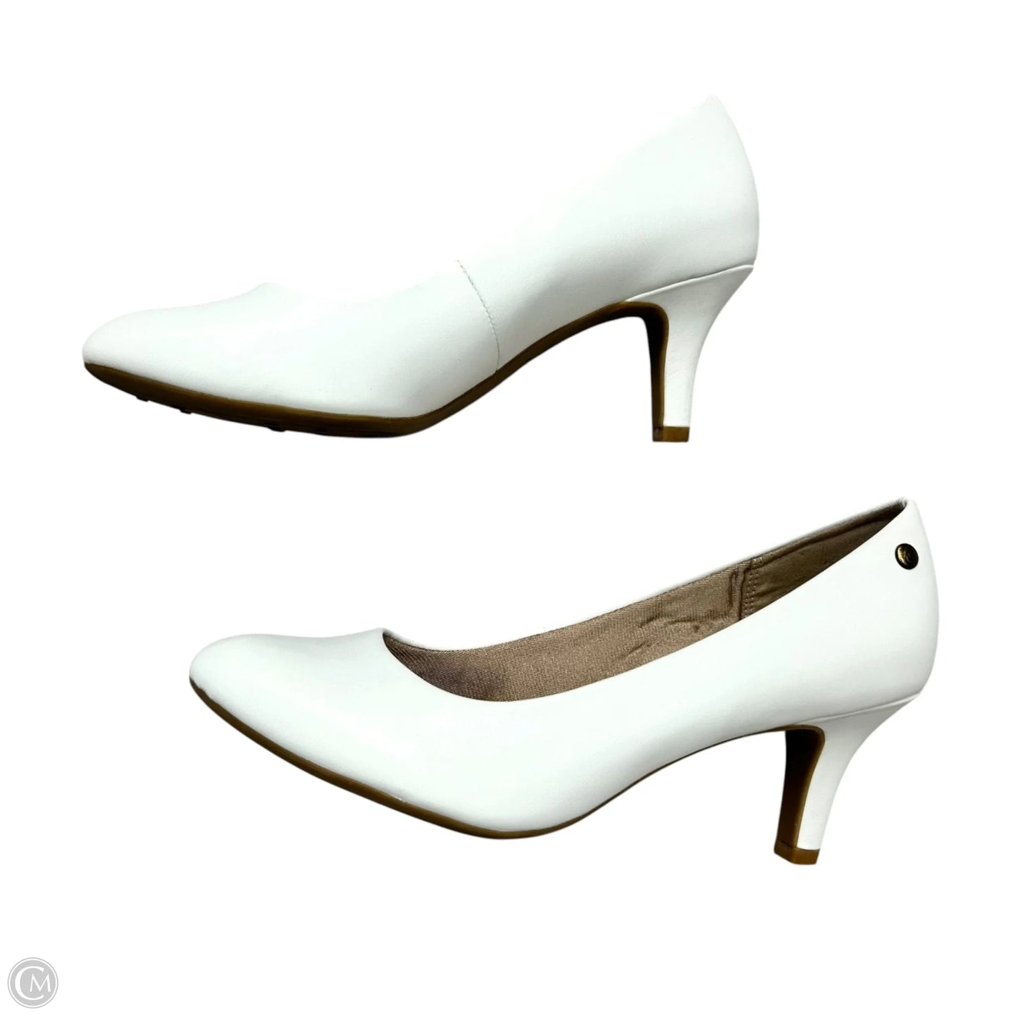 Shoes Heels Kitten By Life Stride In White, Size: 8.5