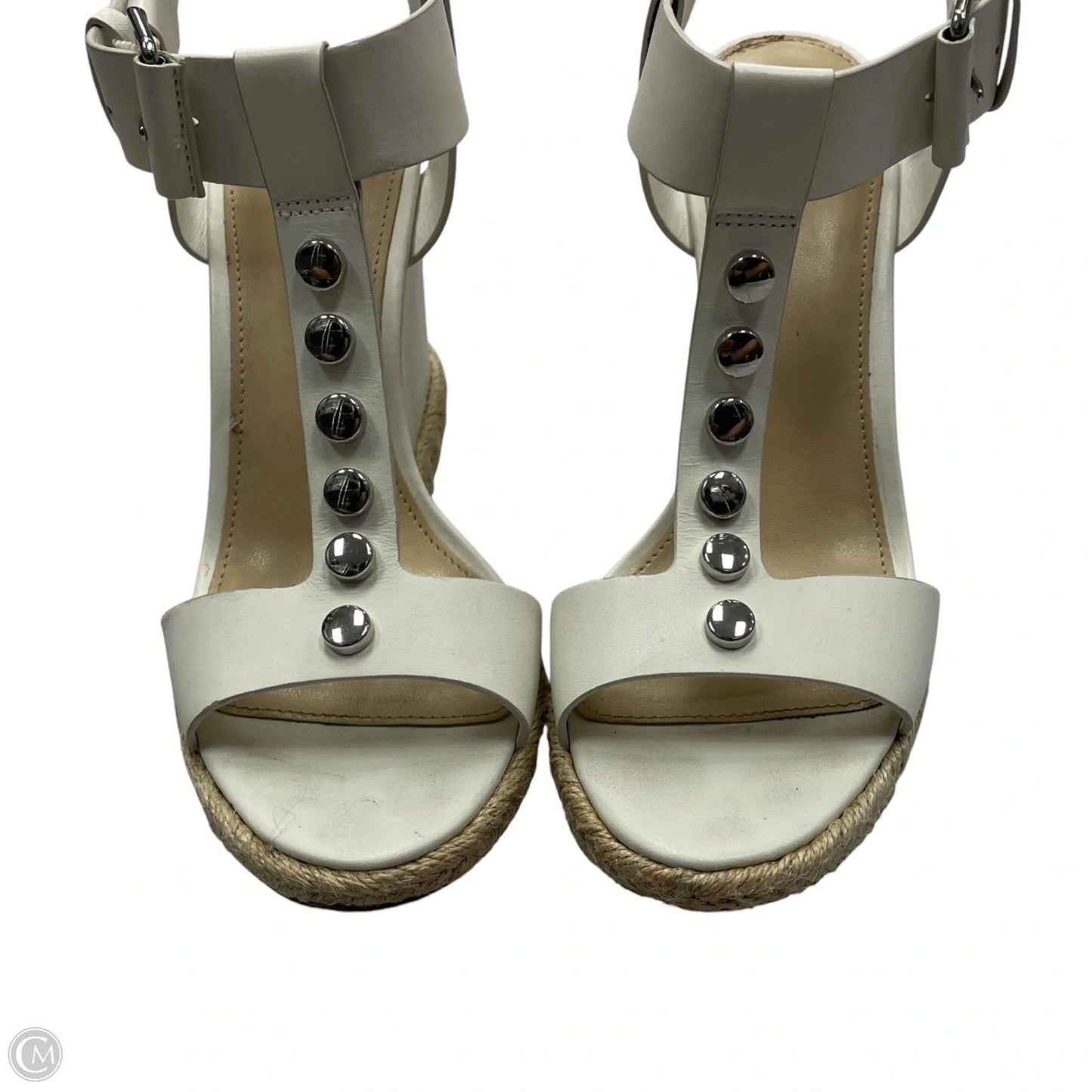 Sandals Heels Wedge By Marc Fisher In White, Size: 6