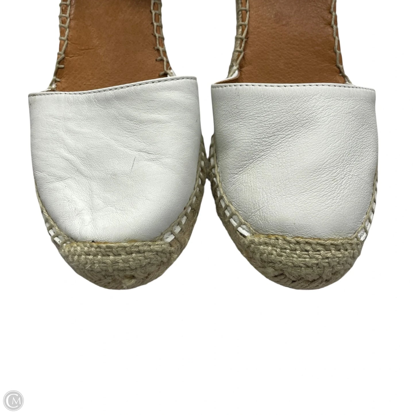 Sandals Heels Wedge By Maupol In White, Size: 6.5