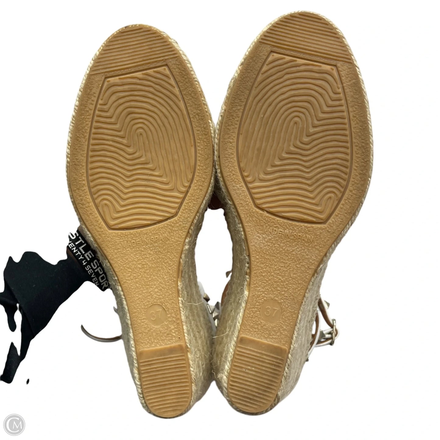 Sandals Heels Wedge By Maupol In White, Size: 6.5