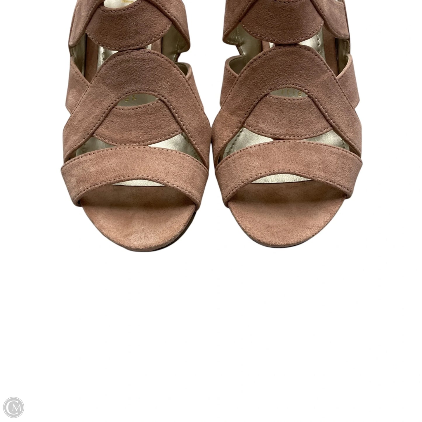 Sandals Heels Wedge By Anne Klein In Pink, Size: 6