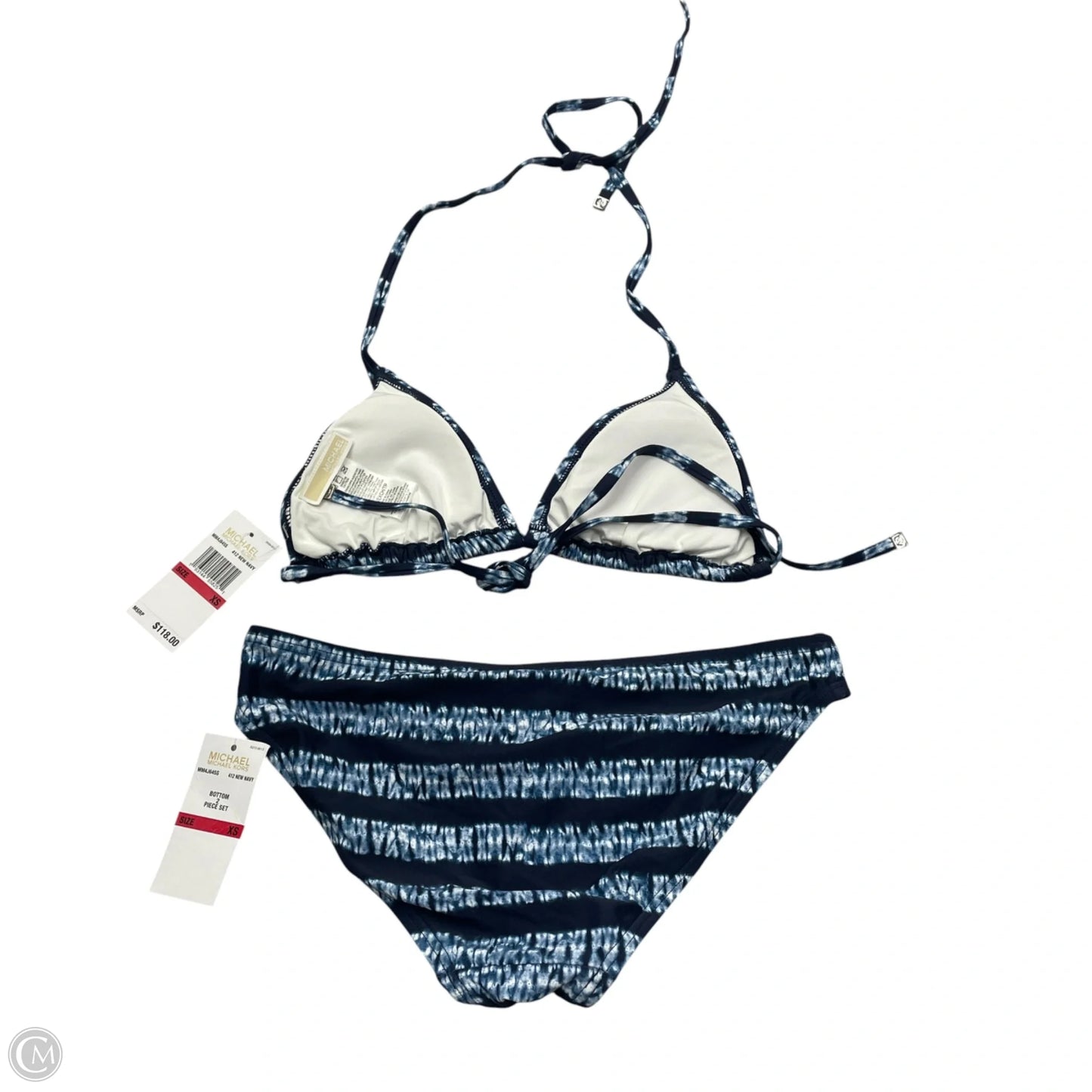 Swimsuit 2pc By Michael By Michael Kors In Blue, Size: Xs