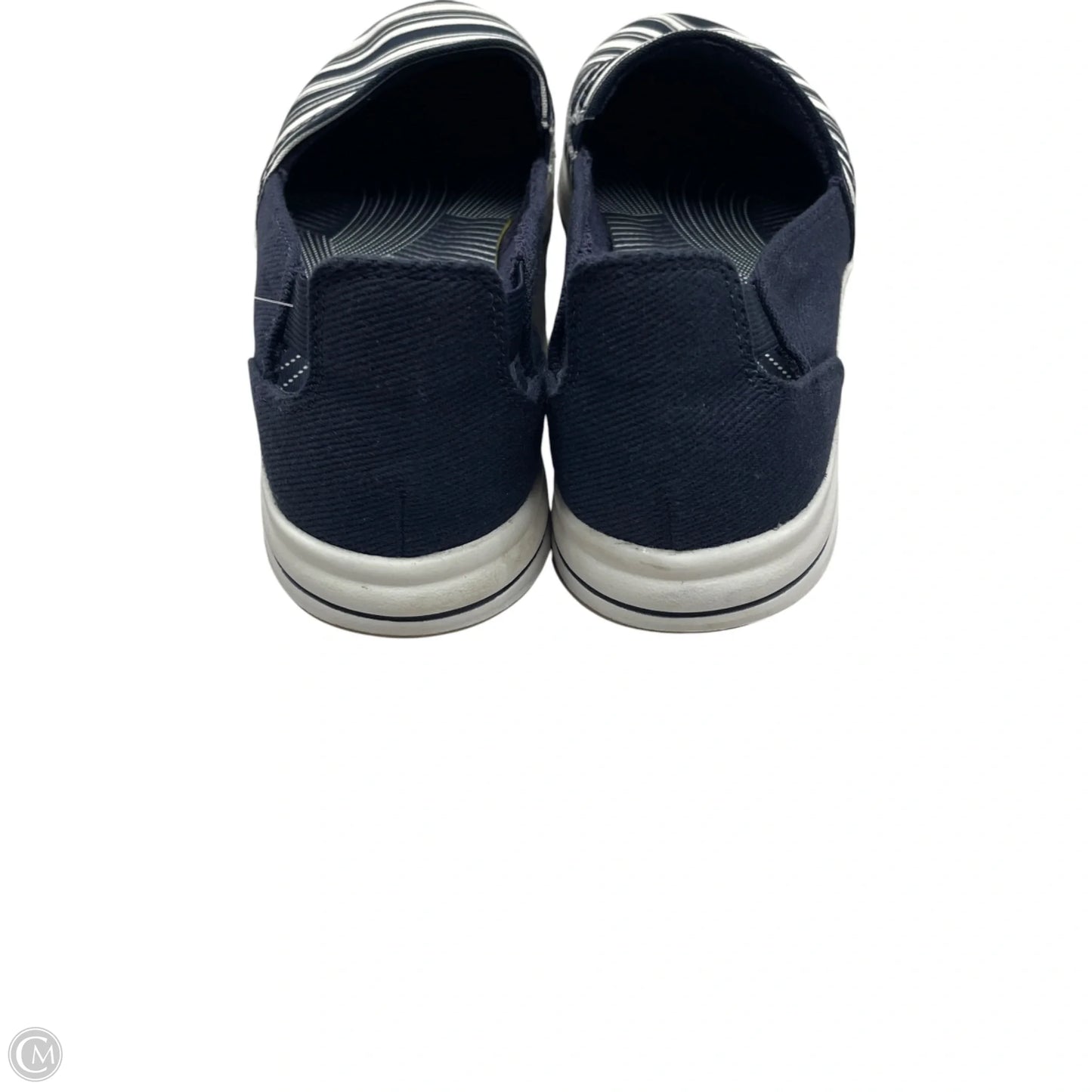 Shoes Flats By Clarks In Blue & White, Size: 9