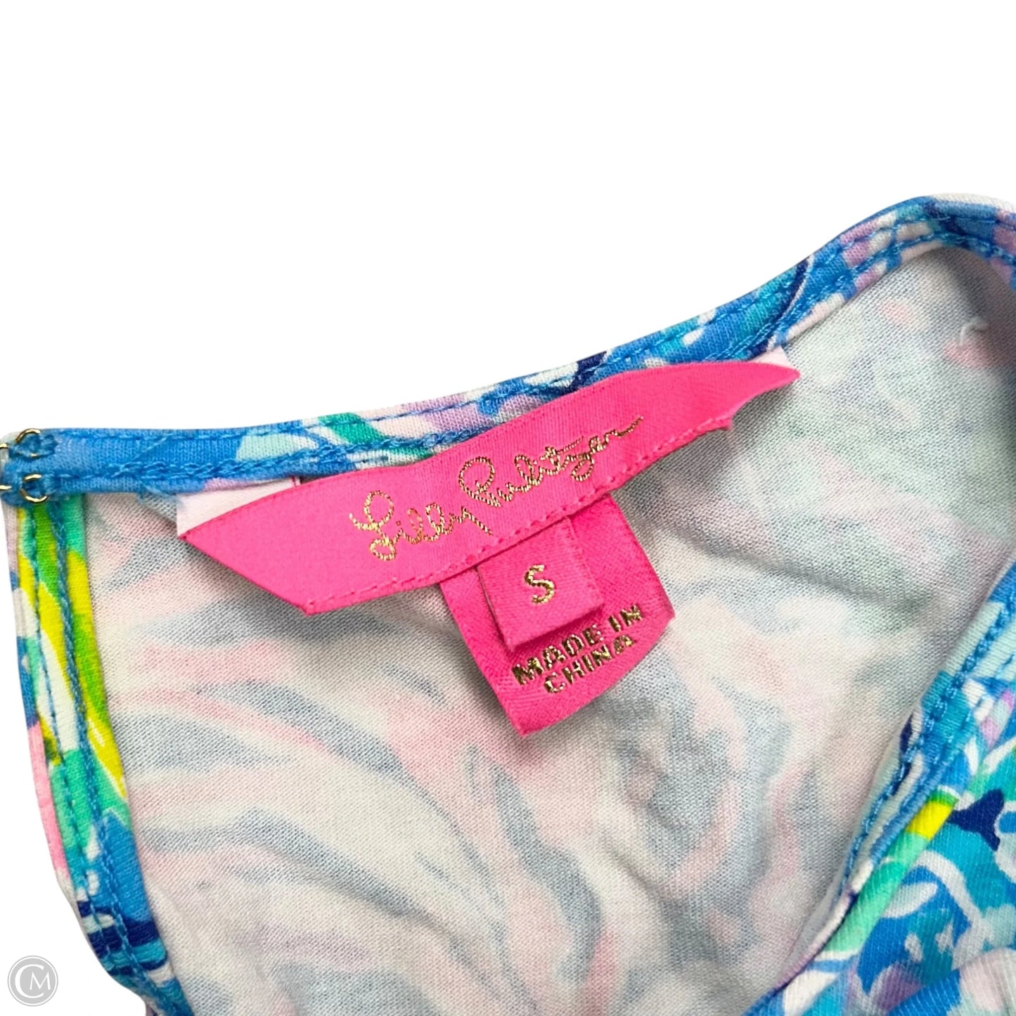 Romper Designer By Lilly Pulitzer In Blue & Purple, Size: S