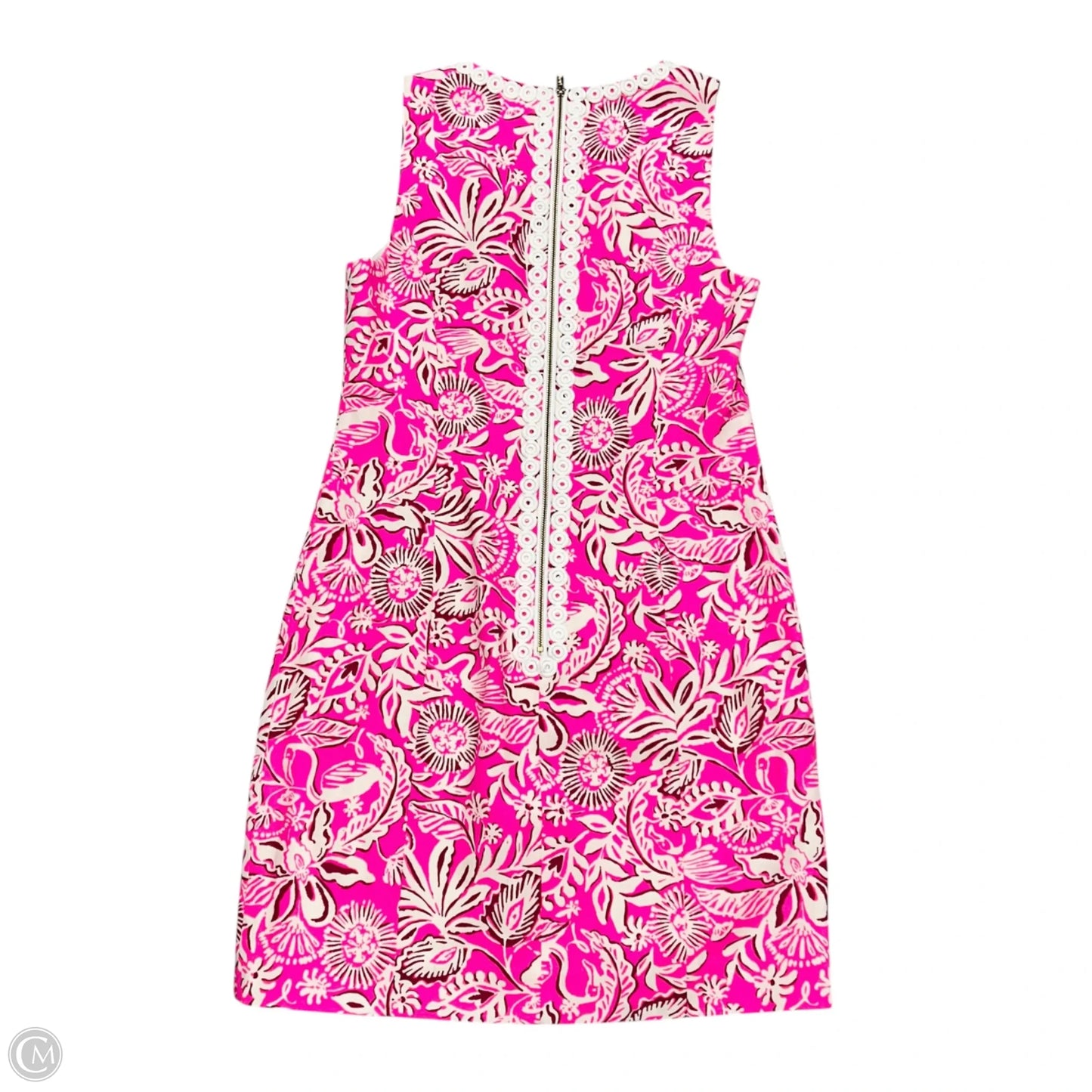 Dress Designer By Lilly Pulitzer In Pink & White, Size: S