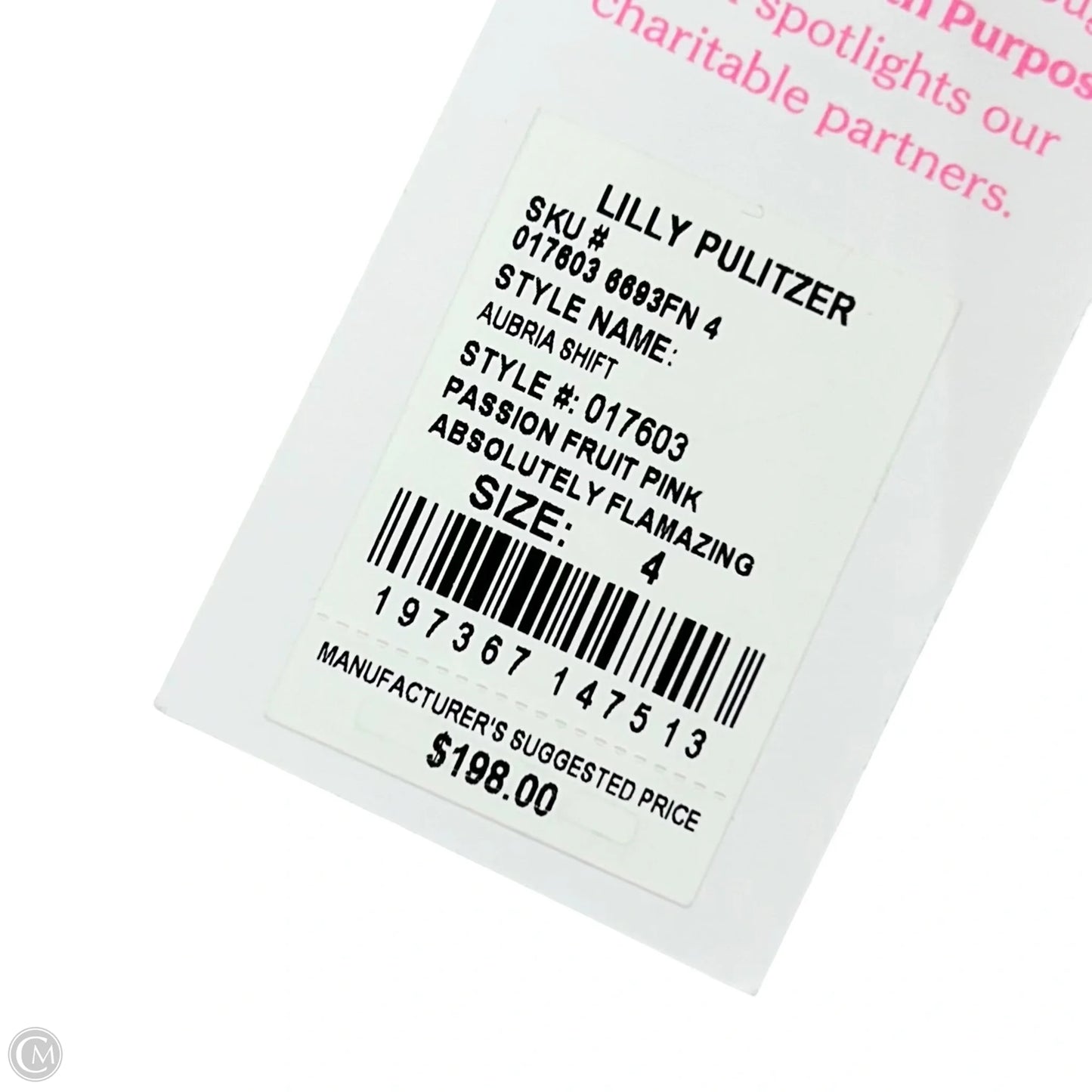 Dress Designer By Lilly Pulitzer In Pink & White, Size: S