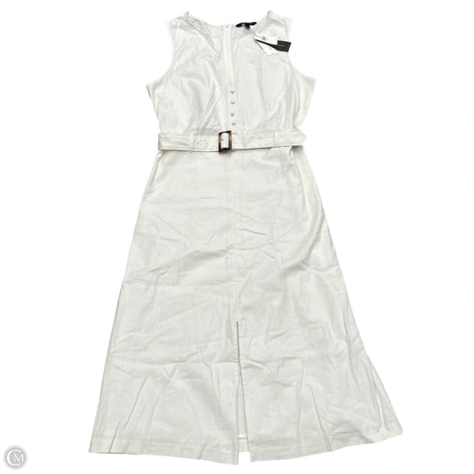 Dress Casual Midi By Banana Republic In White, Size: S