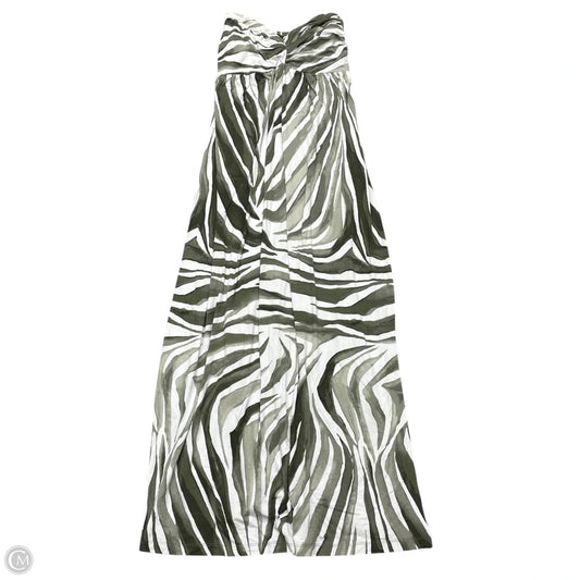 Dress Casual Maxi By Tommy Bahama In Green & White, Size: S