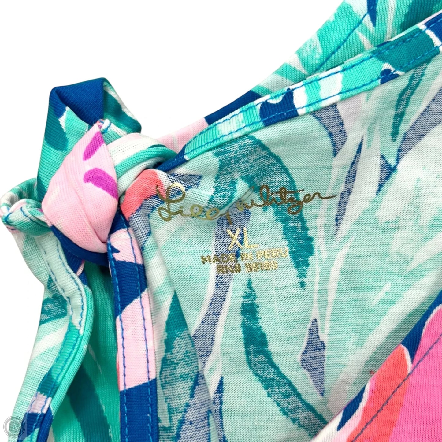 Dress Designer By Lilly Pulitzer In Blue & Pink, Size: Xl