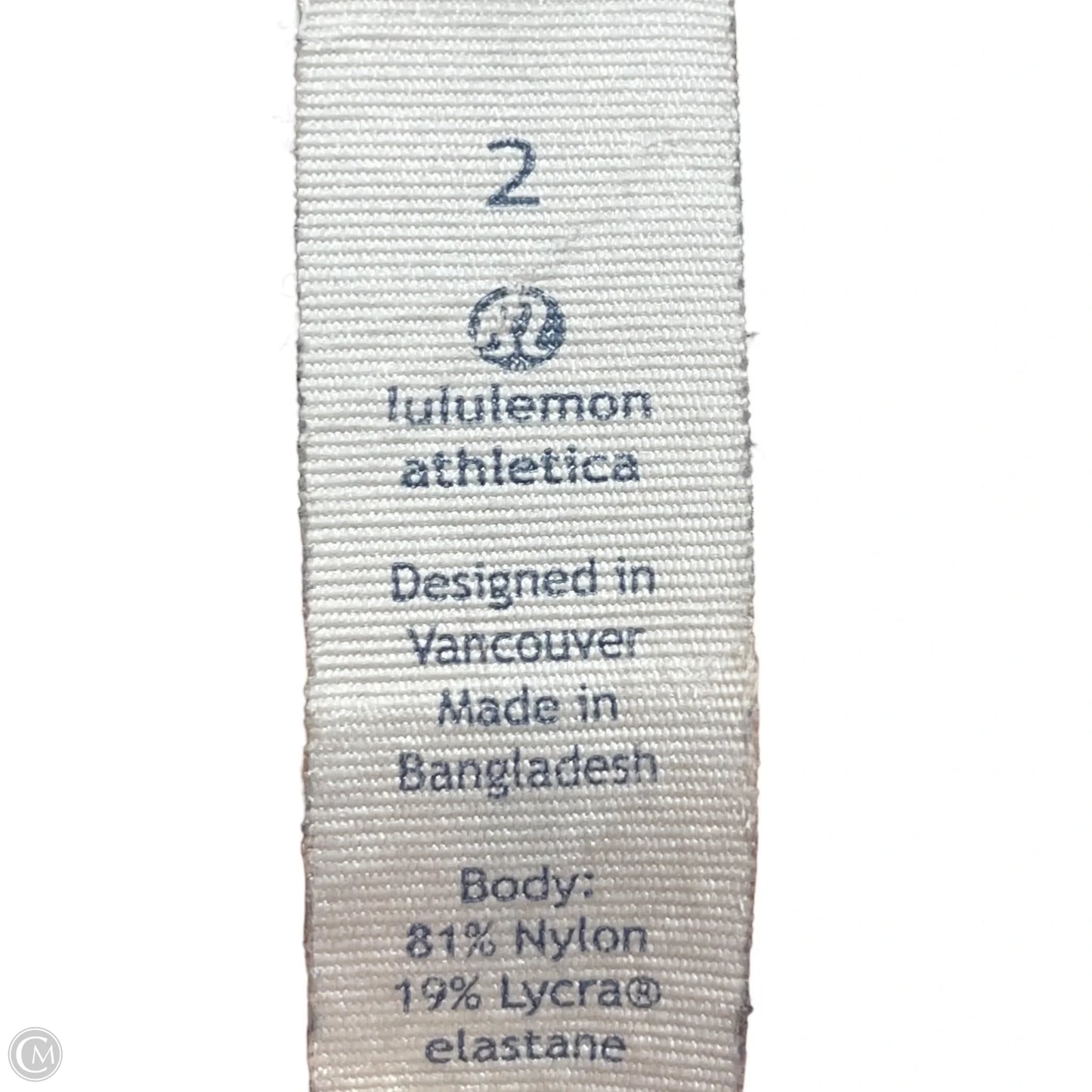 Athletic Leggings By Lululemon In Navy, Size: Xs