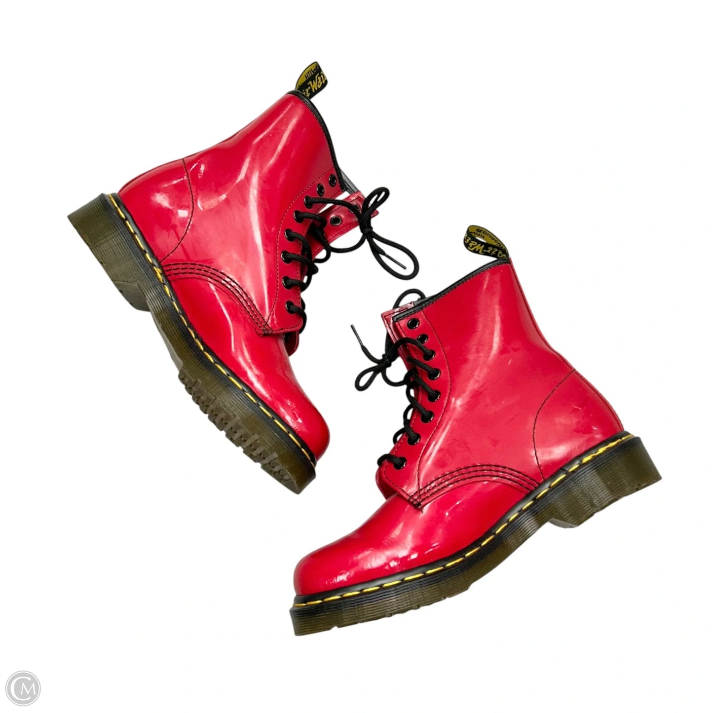 Boots Combat By Dr Martens In Red, Size: 7