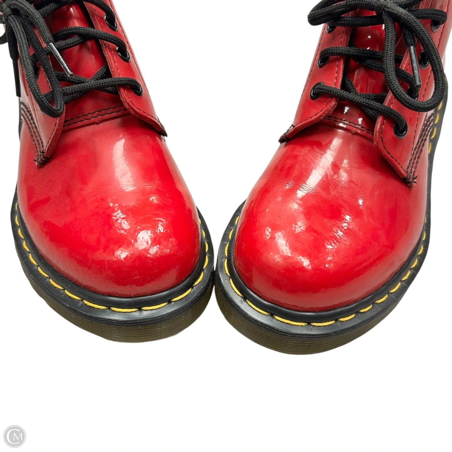 Boots Combat By Dr Martens In Red, Size: 7