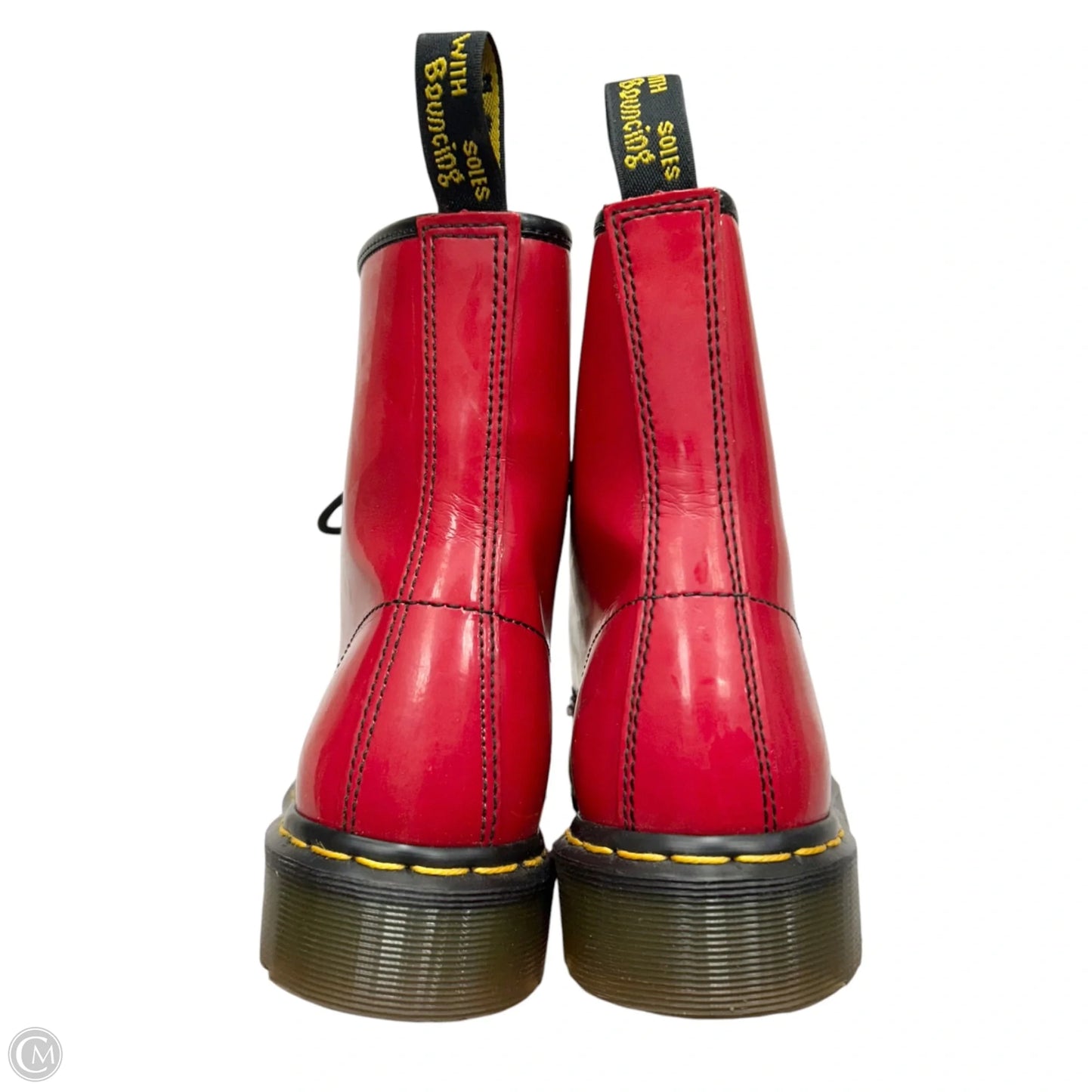 Boots Combat By Dr Martens In Red, Size: 7
