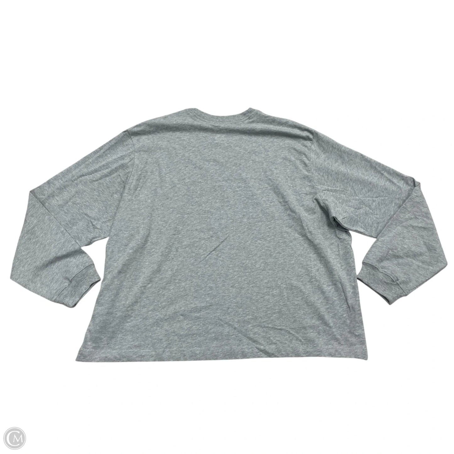 Athletic Top Long Sleeve Crewneck By Nike Apparel In Grey, Size: Xl