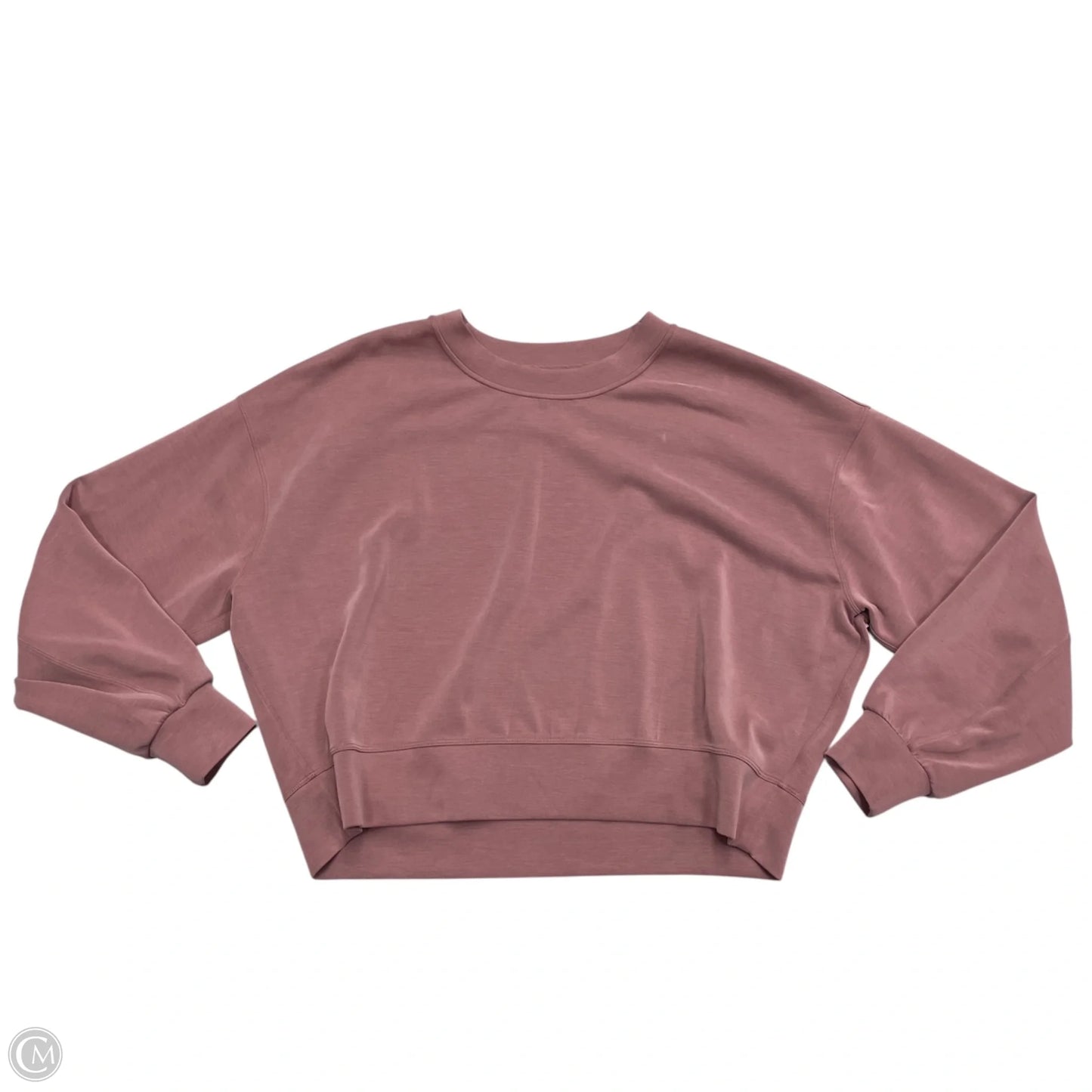 Athletic Sweatshirt Crewneck By Lululemon In Pink, Size: M