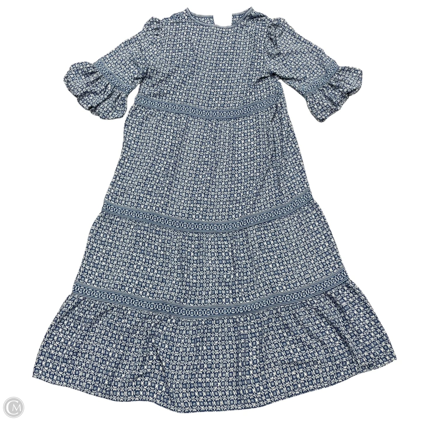 Dress Casual Maxi By Max Studio In Blue & White, Size: Xl – Clothes Mentor West Chester PA #178
