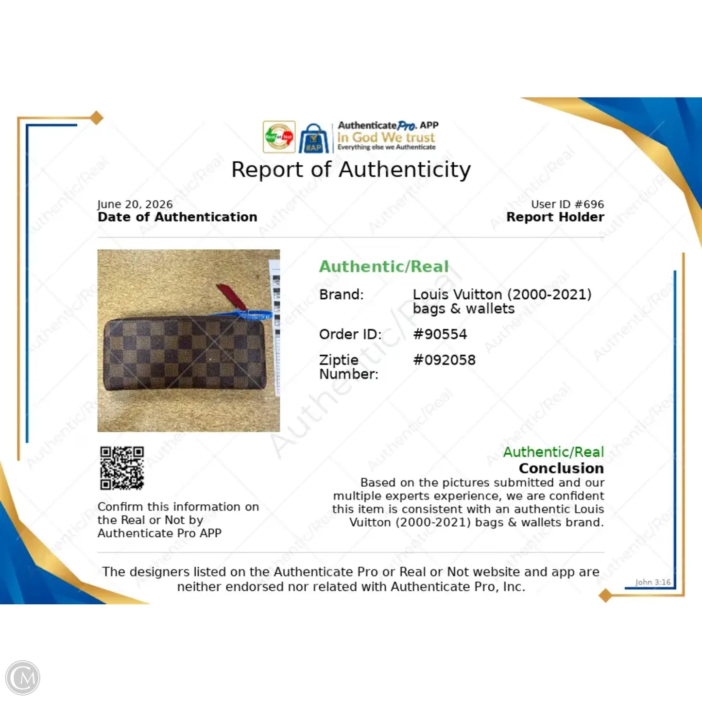 Wallet Luxury Designer By Louis Vuitton, Size: Large
