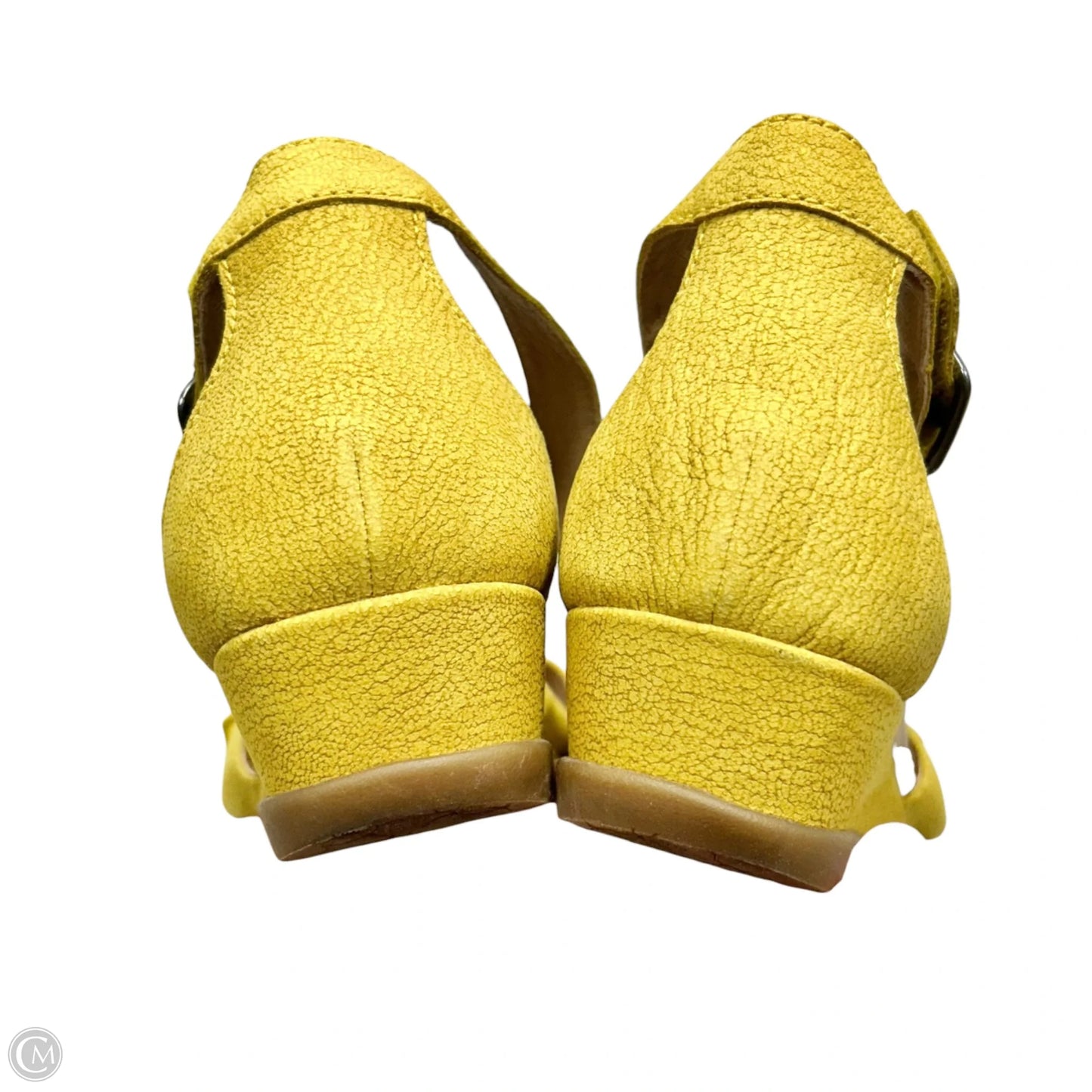 Sandals Heels Wedge By Dansko In Yellow, Size: 11.5