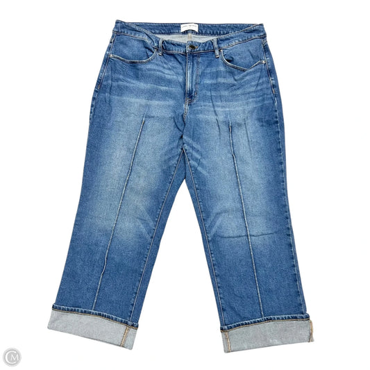 Jeans Wide Leg By Lane Bryant In Blue Denim, Size: 16s