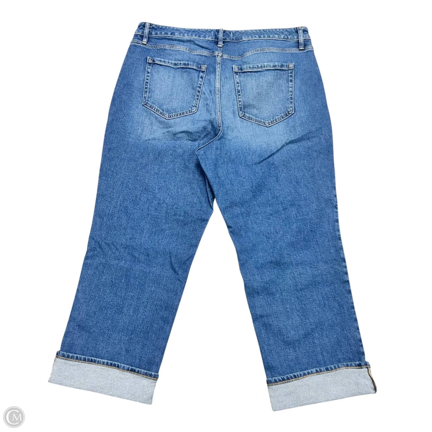 Jeans Wide Leg By Lane Bryant In Blue Denim, Size: 16s