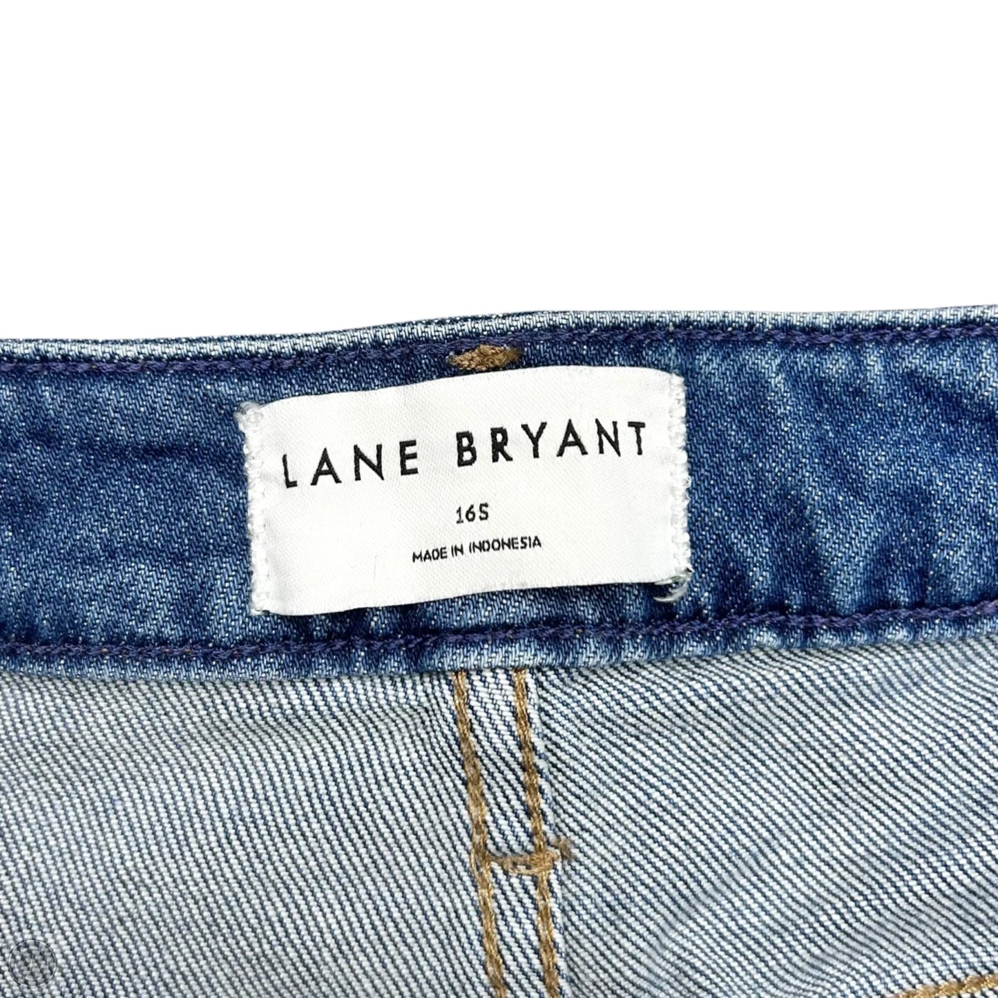 Jeans Wide Leg By Lane Bryant In Blue Denim, Size: 16s