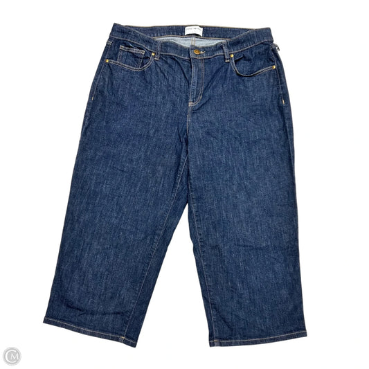 Jeans Wide Leg By Lane Bryant In Blue Denim, Size: 16