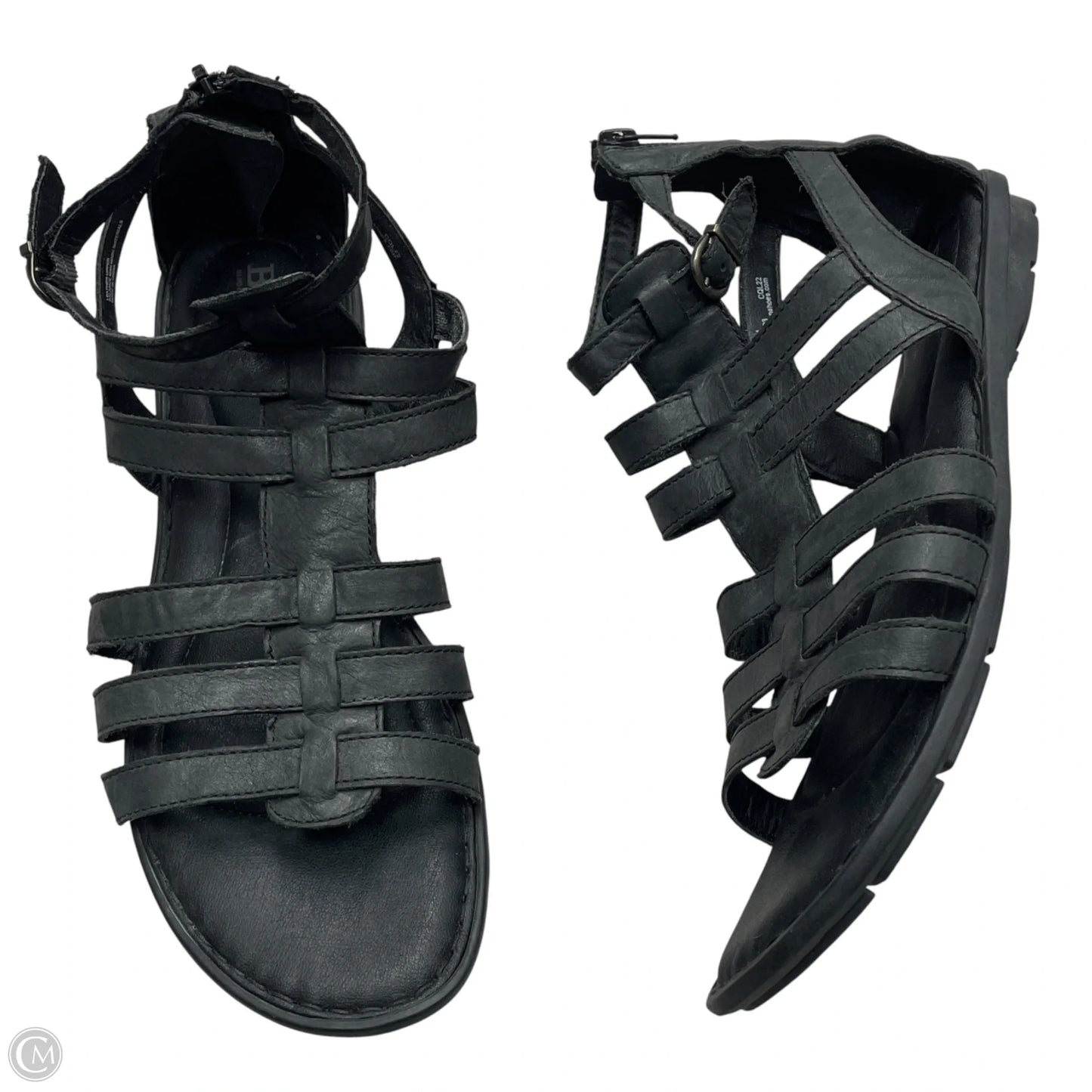 Sandals Flats By Born In Black, Size: 11