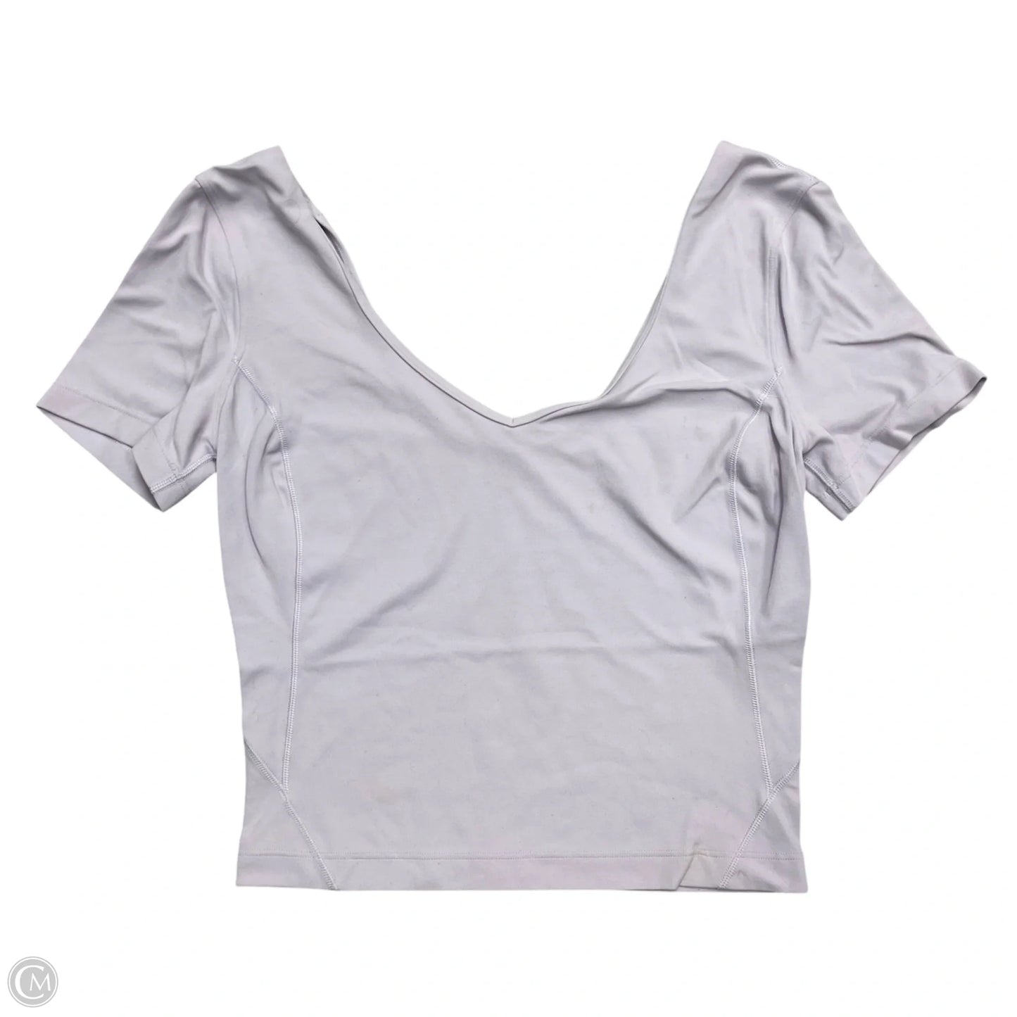 Athletic Top Short Sleeve By Lululemon In Purple, Size: S