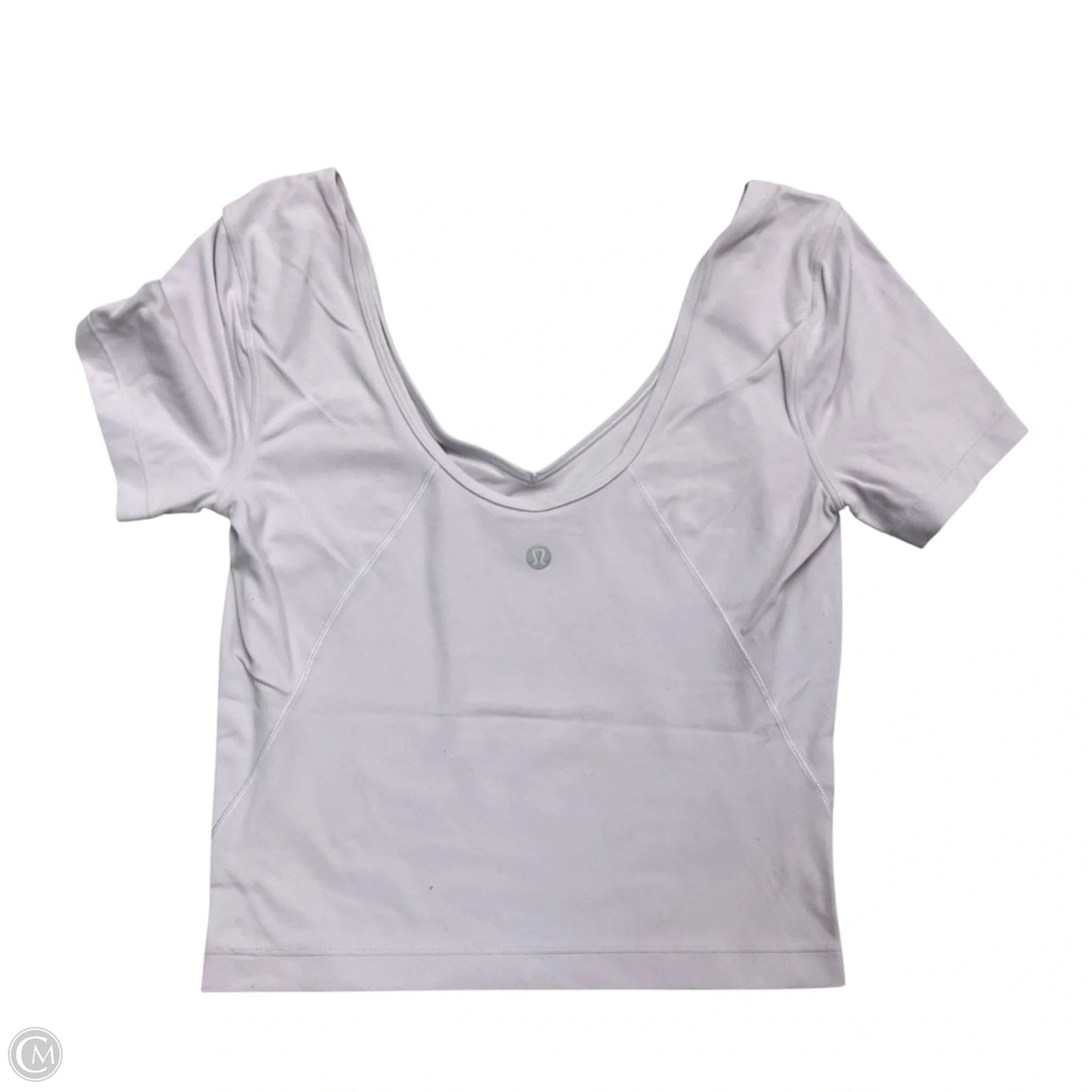 Athletic Top Short Sleeve By Lululemon In Purple, Size: S