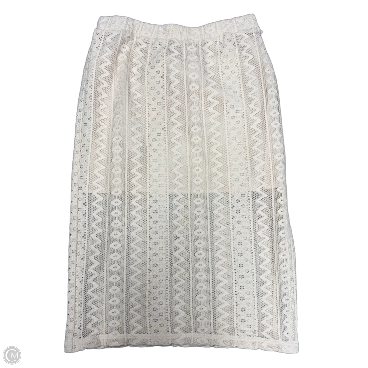 Skirt Midi By Loft In Cream, Size: L
