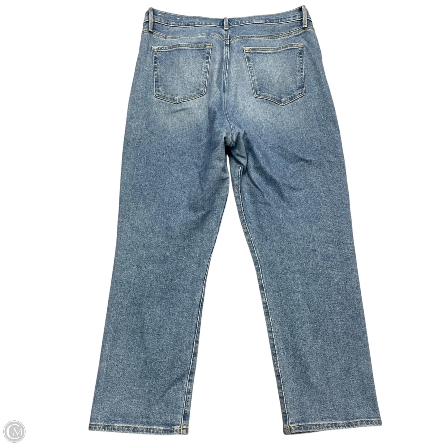 Jeans Straight By Loft In Blue Denim, Size: 14