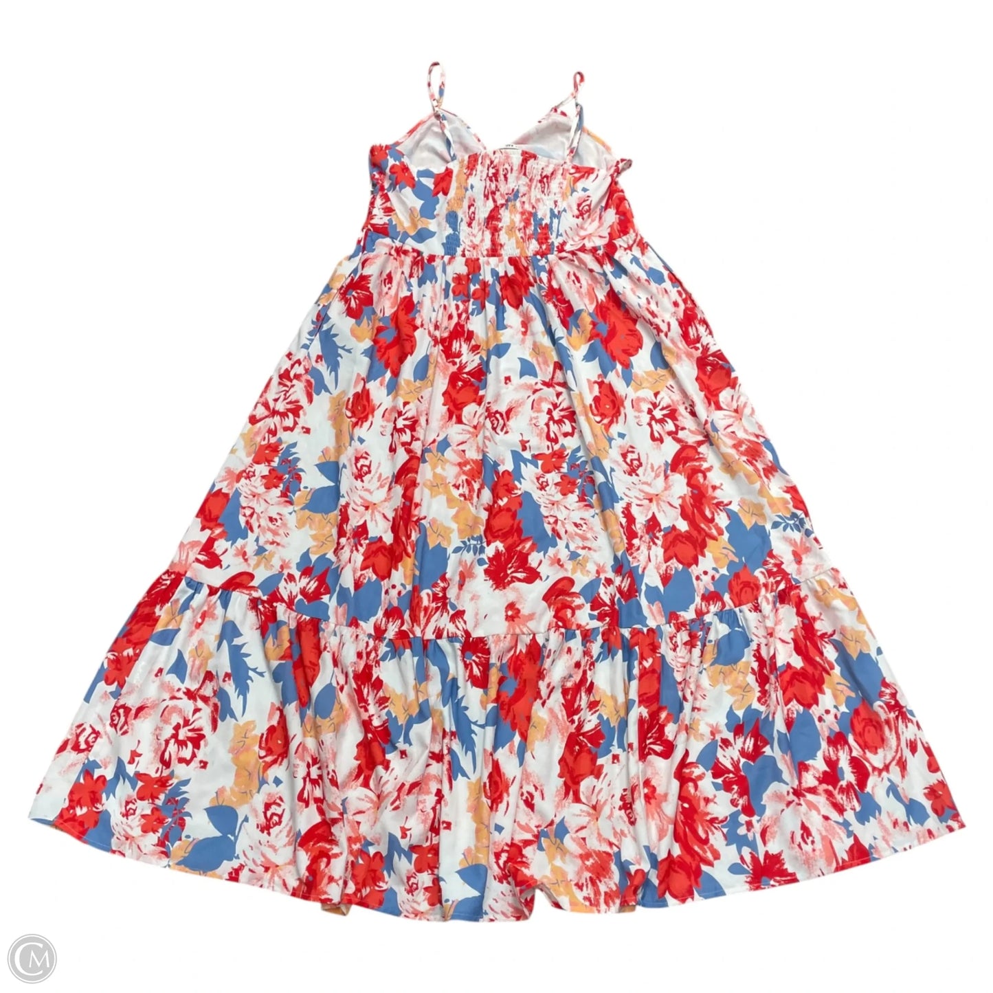 Dress Casual Maxi By Grace Karin In Blue Red & White, Size: Xl