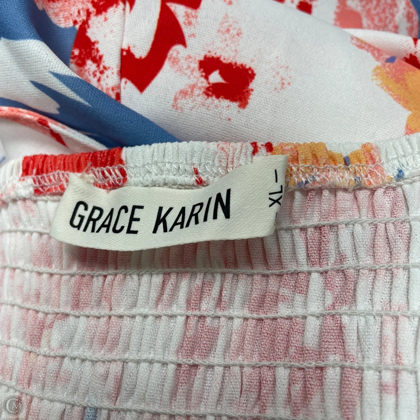 Dress Casual Maxi By Grace Karin In Blue Red & White, Size: Xl