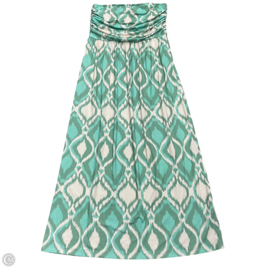 Dress Casual Maxi By Grace Karin In Green & White, Size: Xl