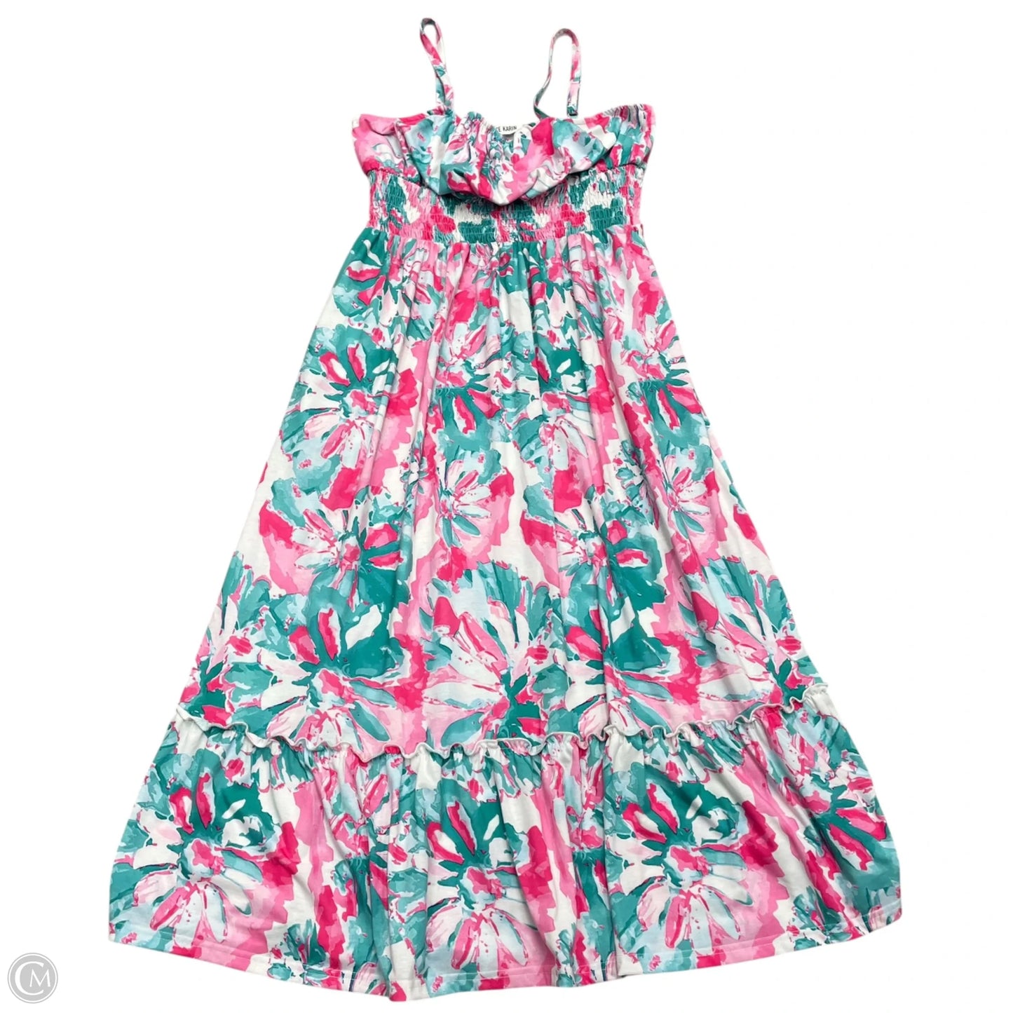 Dress Casual Maxi By Grace Karin In Blue & Pink, Size: L