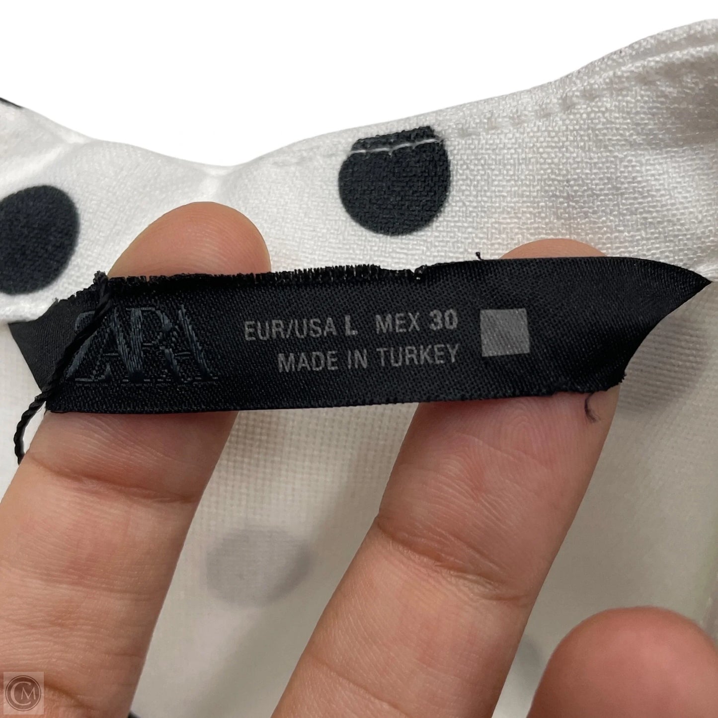 Dress Party Short By Zara In Black & White, Size: L