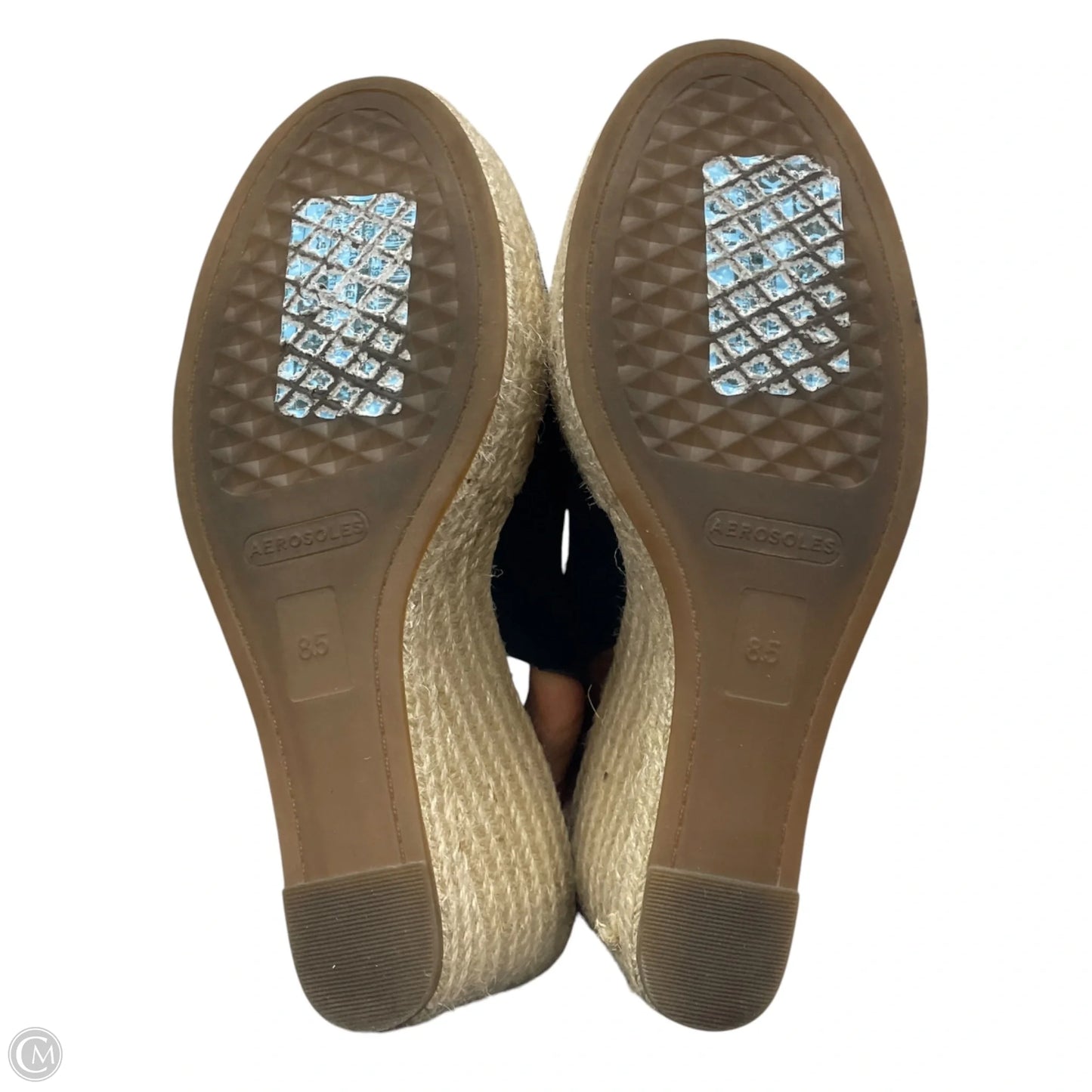 Sandals Heels Wedge By Aerosoles In Navy, Size: 8.5