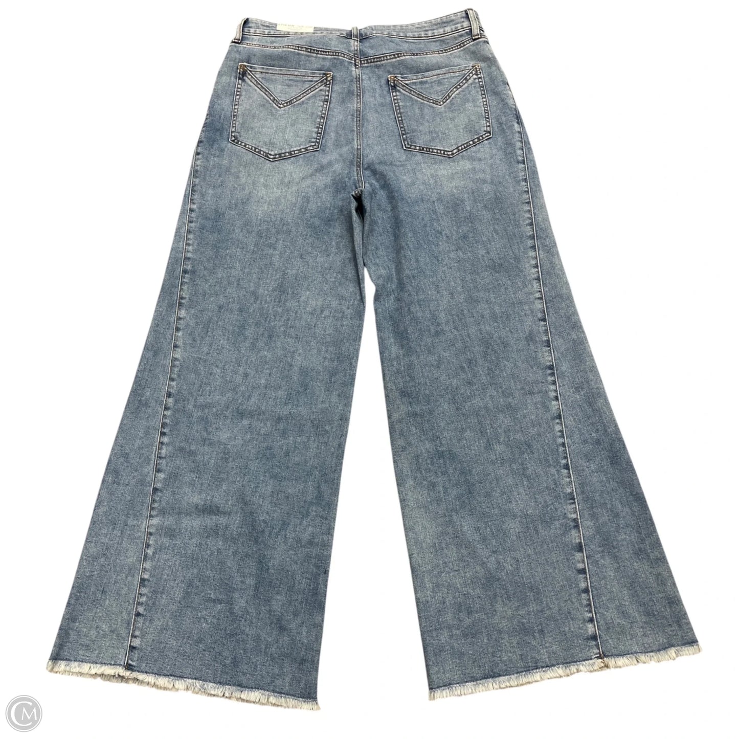 Jeans Wide Leg By Chicos In Blue Denim, Size: 14