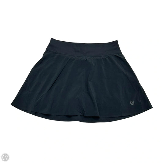 Athletic Skort By Lululemon In Black, Size: S