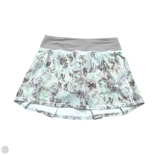 Athletic Skort By Lululemon In Green & Purple, Size: S