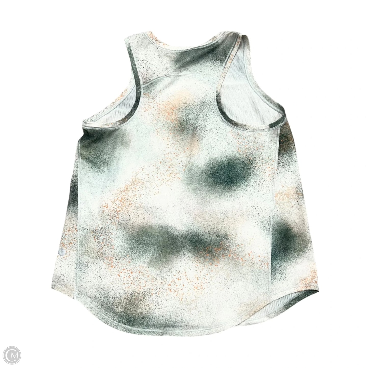 Athletic Tank Top By Lululemon In Green & Orange, Size: S