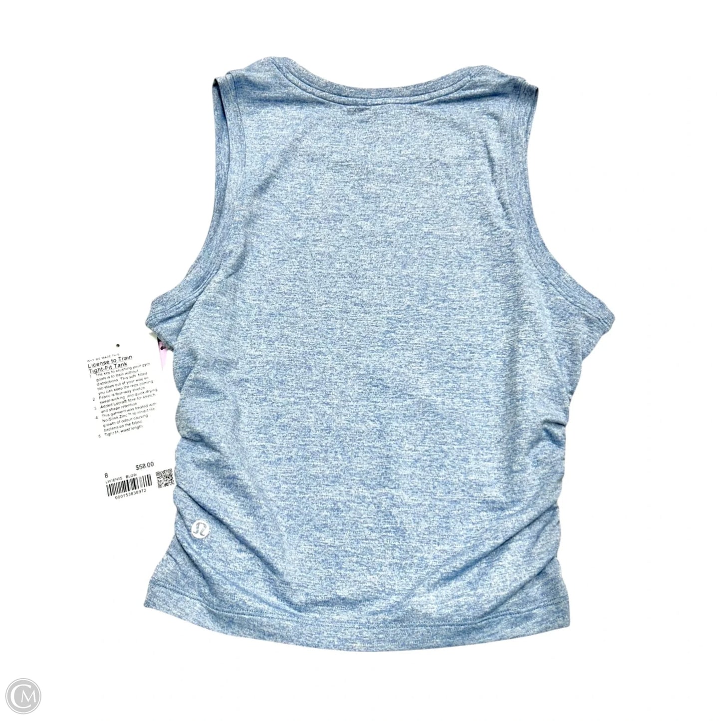 Athletic Tank Top By Lululemon In Blue, Size: M