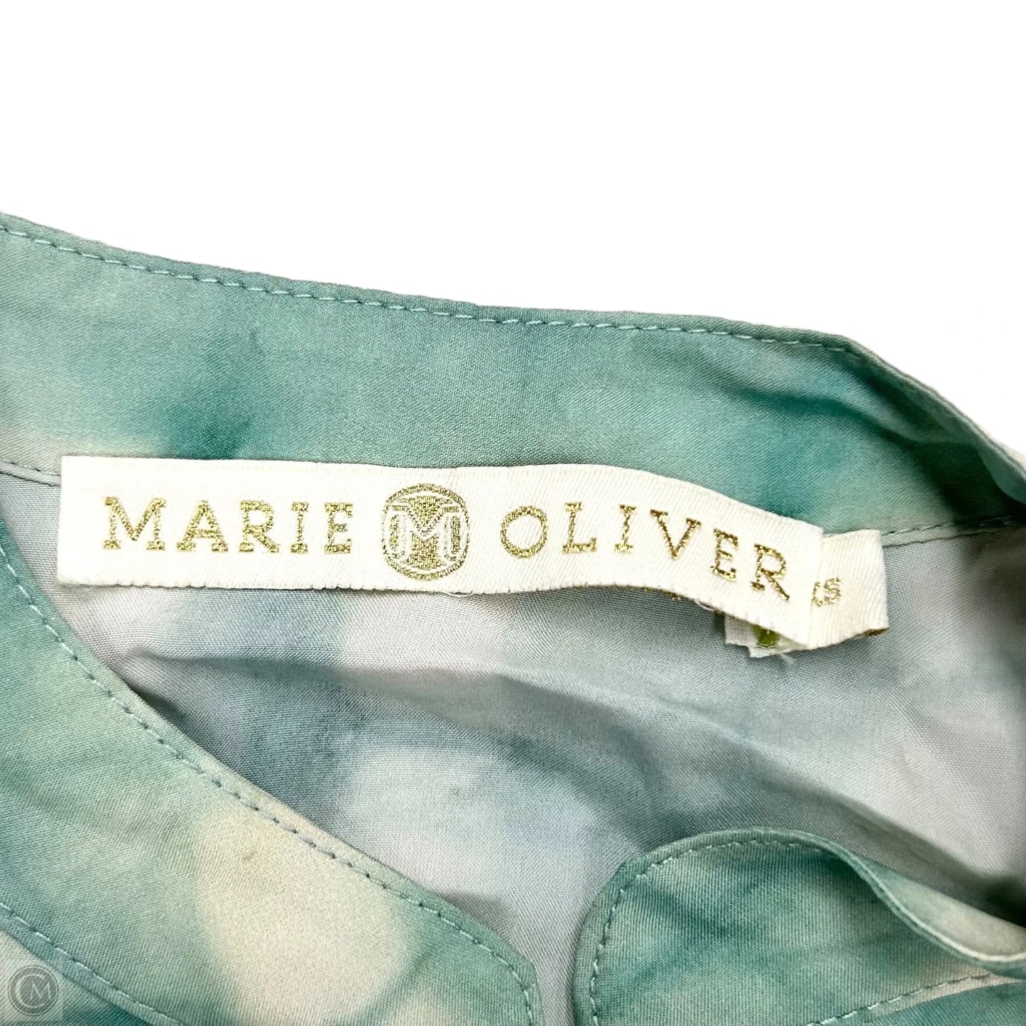 Dress Casual Midi By Marie Oliver In Cream & Green, Size: Xs