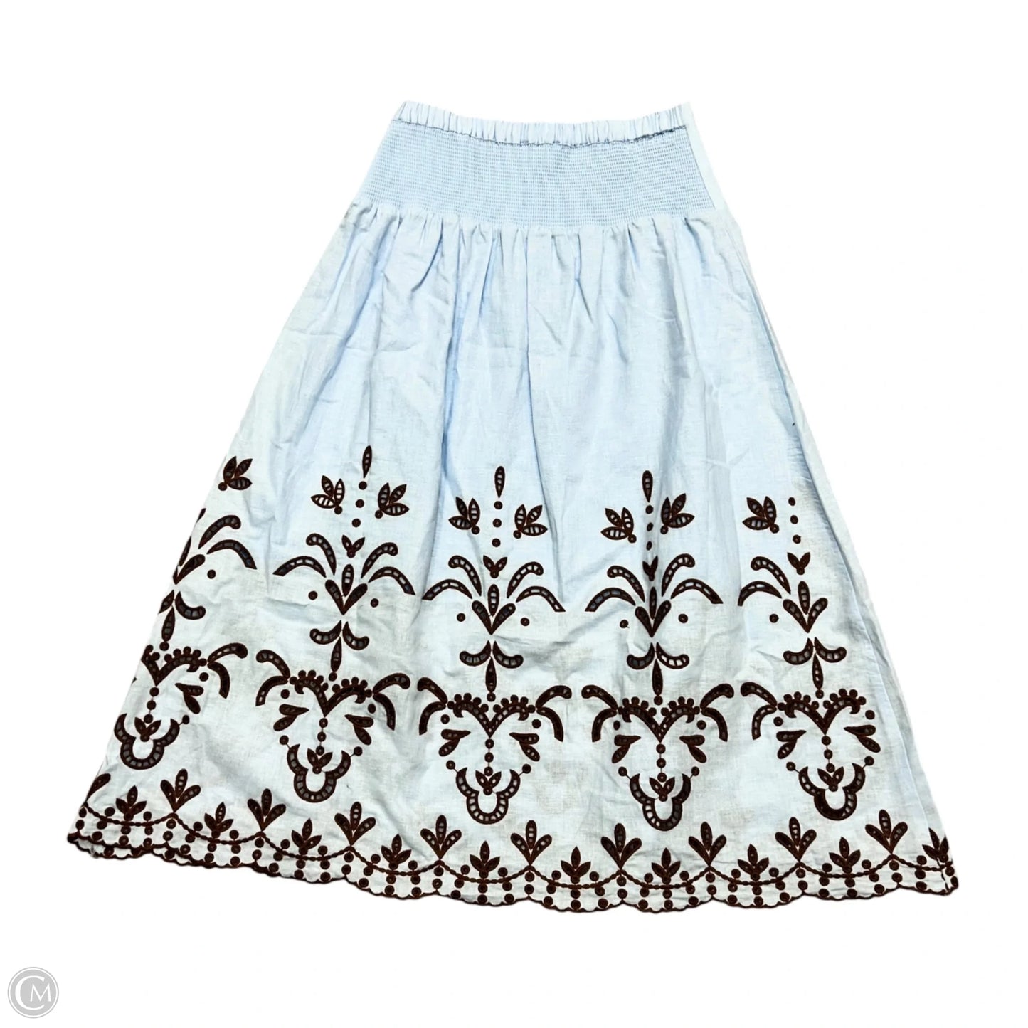 Skirt Maxi By Cartolina In Blue & Brown, Size: Xs